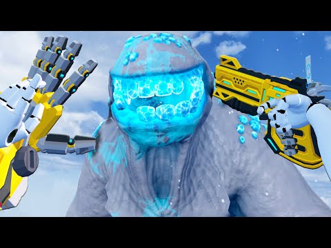 Becoming Kaiju's Dentist as a Giant Mech In VR