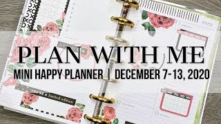 Plan with Me | Mini Happy Planner | December 7-13, 2020 #happyplanner