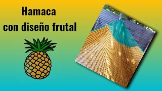 Hamaca con diseño frutal 🍍