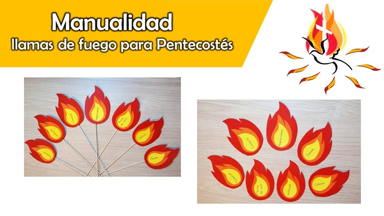 ¿Cómo realizar llamas de fuego para Pentecostés /Tutorial