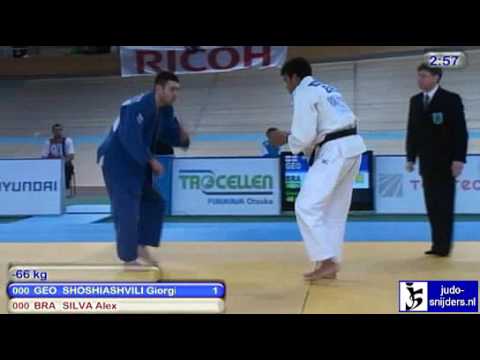 Judo 2010 World Cup Vienna: Giorgi Shoshiashvili (GEO) - Alex Silva (BRA) [-66kg].