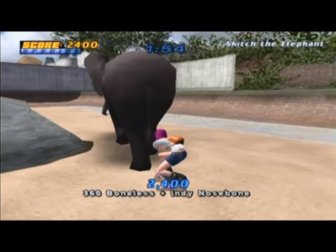 Let's Play Tony Hawk's Pro Skater 4 [PS2] Part 19- Skitch The Elephant