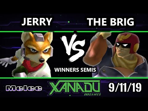 S@X 319 SSBM - Jerry (Fox) Vs. The Brig (Captain Falcon) Smash Melee Winners Semis