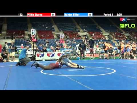 Cadet 182 - Willie Bivens (North Carolina) vs. Hunter Ritter (Maryland)