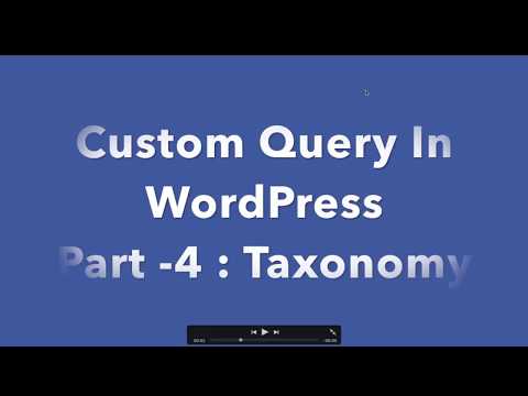 4 Custom Query in WordPress | Taxonomy