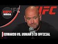 Dana White says Leon Edwards vs. Kamaru Usman 3 is official for UFC 286 | ESPN MMA