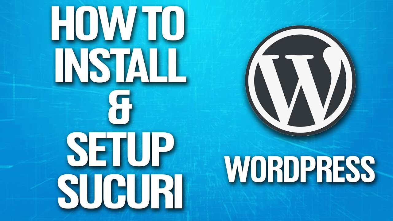 Sign in 0:00 / 2:05 How To Install & Setup Sucuri Plugin In Wordpress Tutorial