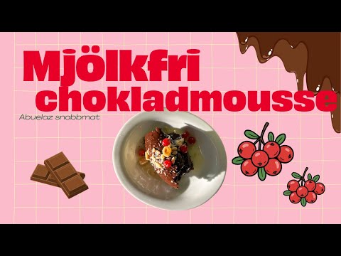 Mjölkfri chokladmousse, klar på 10 minuter 🍫✨