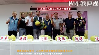 霜降採柚正當時　二水鄉白柚評鑑吸引28組農友比拚