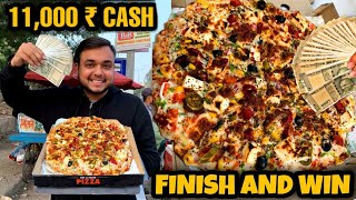 1 PIZZA खाओ 😳😳 11,000 ₹ CASH ले जाओ 🤑🤑 #shorts #challenge