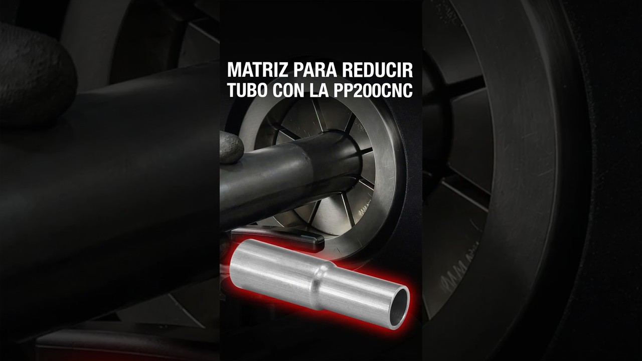 Tube reducing die with the PP200CNC Horizontal Press