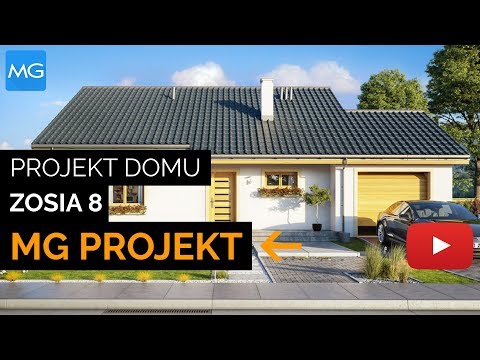 Projekt domu Zosia 8 MG Projekt - 82,43 m2 - koszt budowy 140 tys. zł