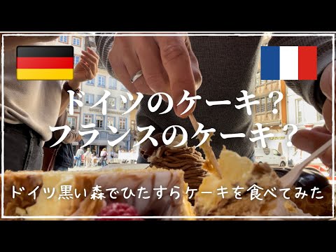 , title : '【黒い森のケーキVSフランスのケーキ】初、ドイツの黒い森へ｜電車で国境を越えてフランスへ｜宝石のようなケーキが並ぶ街ストラスブール｜ドイツのケーキだって負けない！｜ドイツワインはお好きですか？'