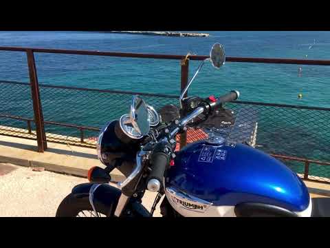 2021 Triumph Bonneville T100 Lucerne Blue & Fusion White