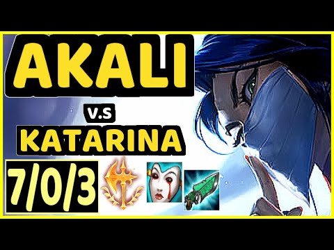 SERTUSS (AKALI) vs KATARINA - 7/0/3 KDA MID CHALLENGER GAMEPLAY - EUW
