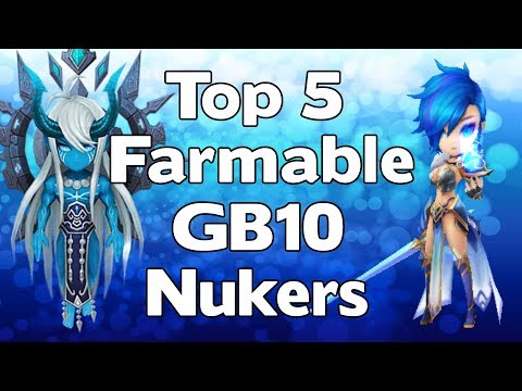 Summoners War - Top 5 Farmable GB10 Nukers - Best Giants B10 Nukers