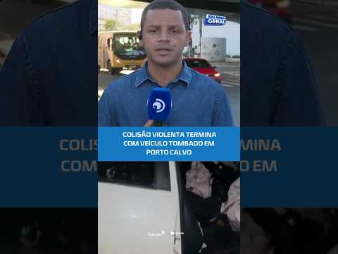 🚨 GRAVÍSSIMO: carro tomba após colisão em Porto Calvo #BalançoGeralaAL