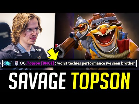 If you can't handle the TIPPED from OG, You LOSE - Topson being SAVAGE in pubs DOTA 2