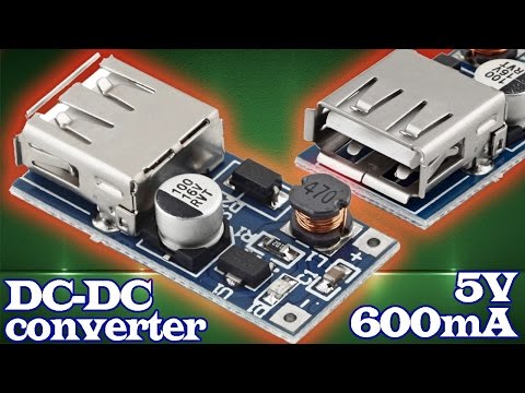 Повышающий DC-DC конвертер или стабилизатор напряжения с USB-выходом 5V 600mA. Aliexpress
