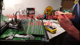 Video thumbnail for Yamaha o1v96 v2 fader repair by Creative with Tech