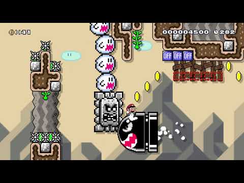 Super Mario Maker 2 🔧 Thwomp Terror - Run! 🔧 by JulianSMM