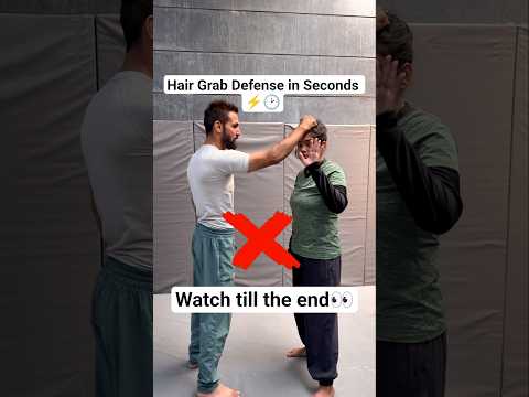 quick hair grab self defense techniques #selfdefense #kravmaga #india #mma #yt #taekwando #karate