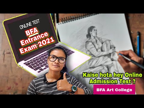 How Online BFA Entrance Exams are Taken ⁉️🧐 Art College Admission Test Practical/Theory/Viva