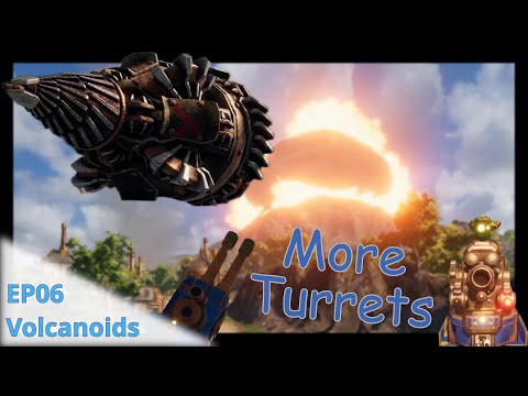 Check out how cool the mortar turrets are! | Volcanoids Let's Play EP06 | Hard Difficulty