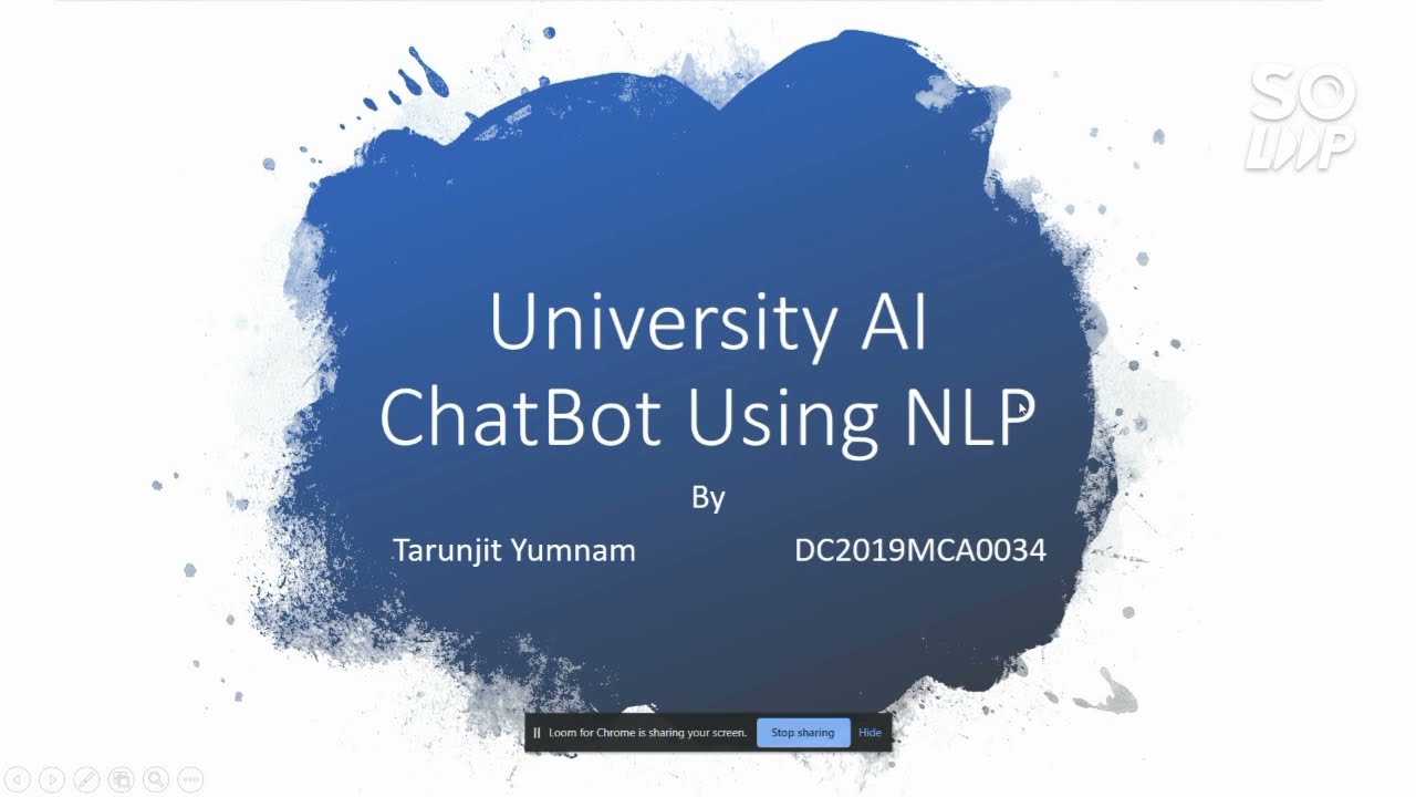 University AI ChatBot using NLP| Contextual Chatbot| Deep learning --1