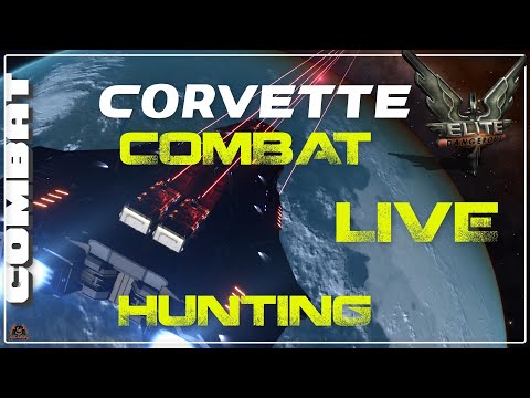 Elite Dangerous Corvette Combat LIVE