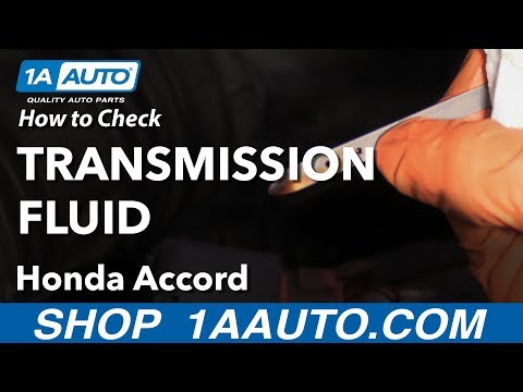 How to Check Automatic Transmission Fluid 03-07 Honda Accord