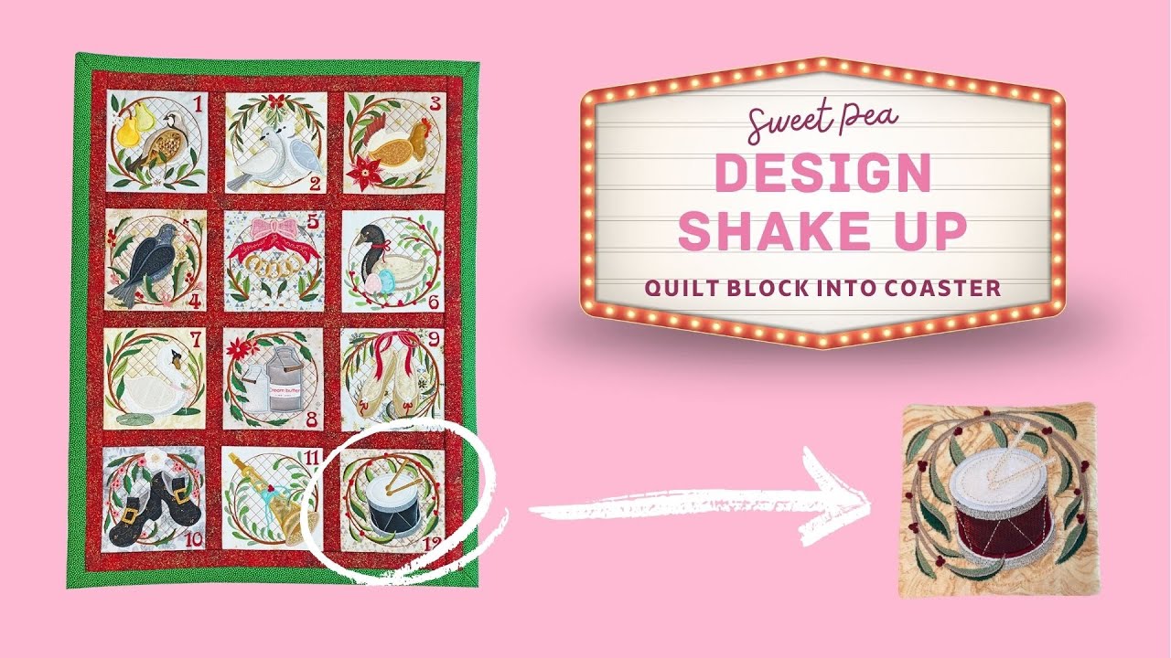 quikt block to coaster tutorial