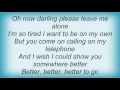 Razorlight - Leave Me Alone Lyrics
