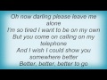 Razorlight - Leave Me Alone Lyrics