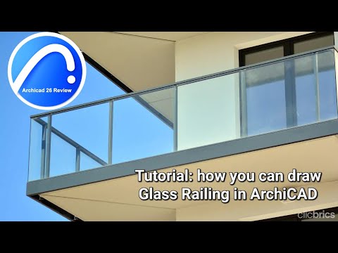 How to draw #Glass_Railing in ArchiCAD 23 || Eng. Dalton|| a G+2 Residential Building😊👌