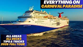🚢 EVERYTHING on CARNIVAL PARADISE | All Areas | Room| 2026 Full Tour | 28 YEAR OLD SHIP