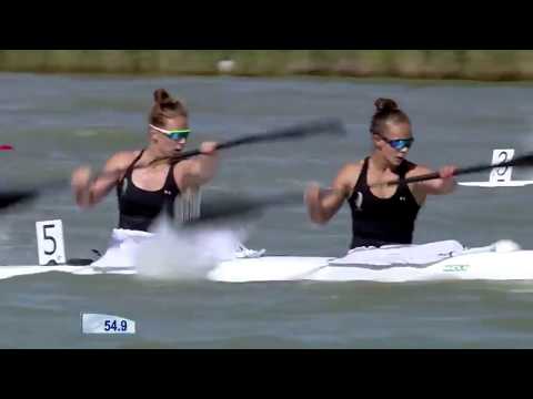 2017 ICF World Cup 2 in Szeged, Hungary, Woman's K-2 500m Semi-Final 3. HD