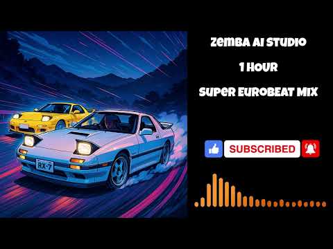 🚗 [1Hour] Super Eurobeat Mix – High-Speed Eurobeat for Driving & Workout Playlist | initial D style