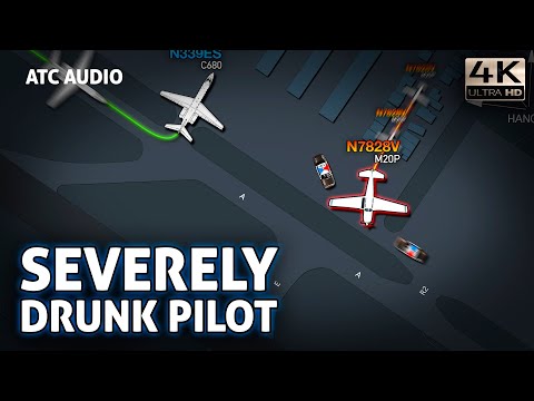 When Alcohol Meets Aviation: ATC Stops Impaired Pilot from Taking Off. Real ATC Audio
