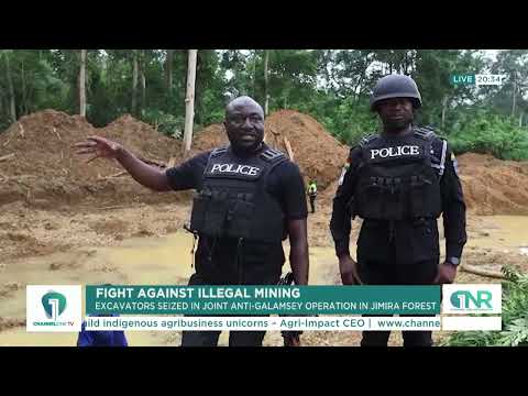 Joint Taskforce Storms Jimira Forest and Seizes Excavators in Galamsey Fight