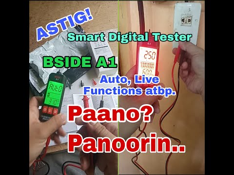 Para sa atin ito! Panoorin... BSIDE A1 Dual Mode Detector and Multimeter AUTO LIVE  Functions ASTIG!