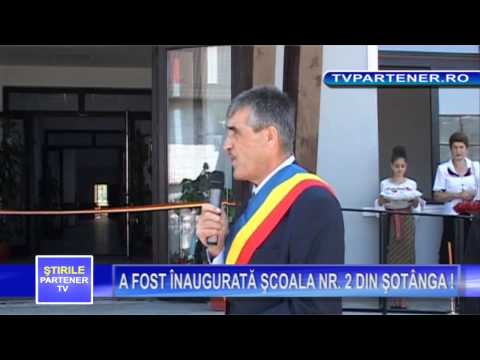 Partener TV. A FOST ÎNAUGURATĂ ŞCOALA NR.  2 DIN ŞOTÂNGA !