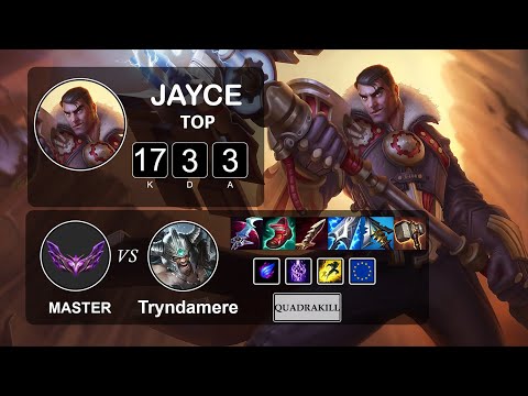 Top Jayce vs Tryndamere - LOL EUW Master Season 12 Patch 12.4