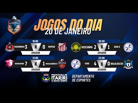 CAMPEONATO EDSON LUIZ PUPO DE ITARIRI - 20/01/2026