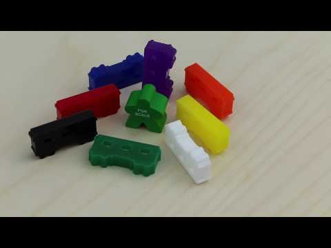 Acrylic Train, Passenger Car, Yellow video