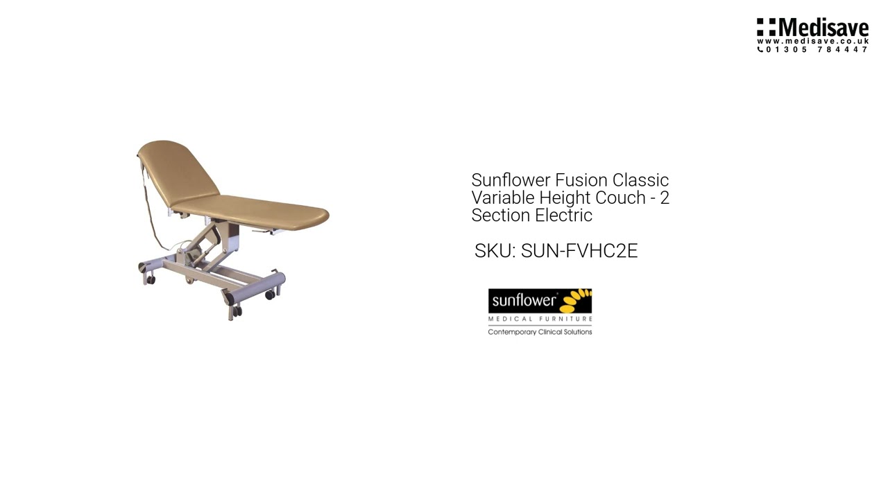 Sunflower Fusion Classic Variable Height Couch 2 Section Electric SUN FVHC2E