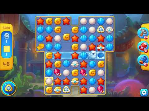 Fishdom 6039 Level - 17 moves - NO BooSTERS