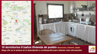 preview picture of video '10 dormitorios 6 baños Vivienda de pueblo se Vende en Berzocana, Caceres, Spain'