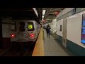 MTA BMT Broadway Line R46 N Q Trains At Canal Street
