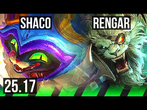 SHACO vs RENGAR (JGL) | EUW Diamond | 25.17